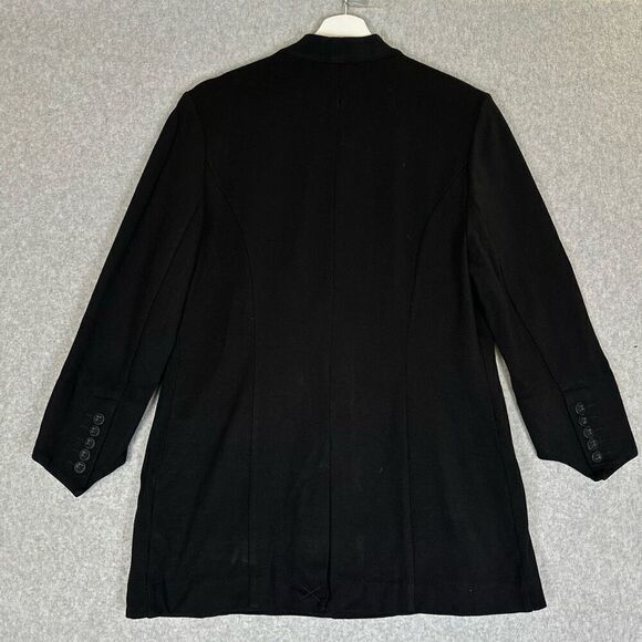 Cabi Womens Size 10 Button Front Blazer Patch Pockets Black Long Sleeves - Picture 6 of 7